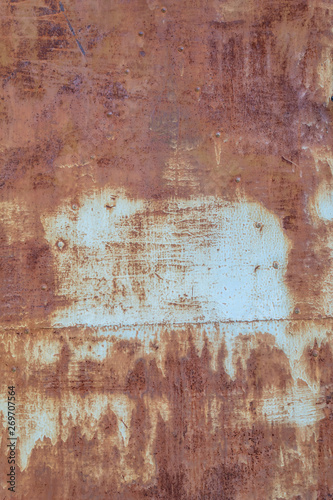 Old Weathered Corrugated Rusty Metal Texture