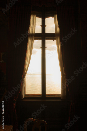 Window looking out on the sea adriatico