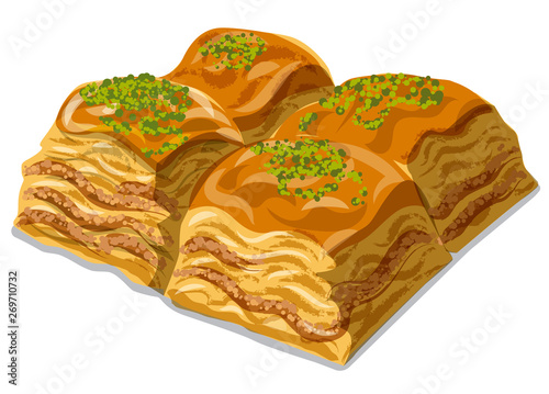 sweet dessert baklava