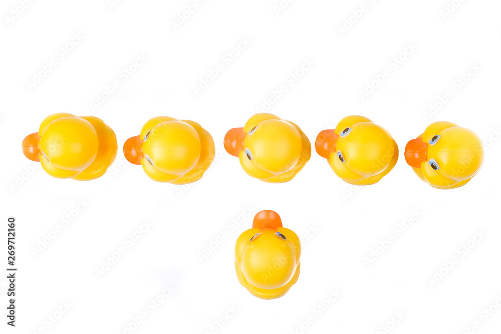 Plastic yellow duck toy