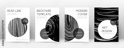 Cover page design template. Trendy brochure layout