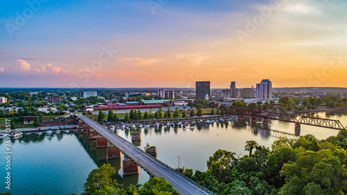 Augusta, Georgia, USA Downtown Skyline Aerial photo