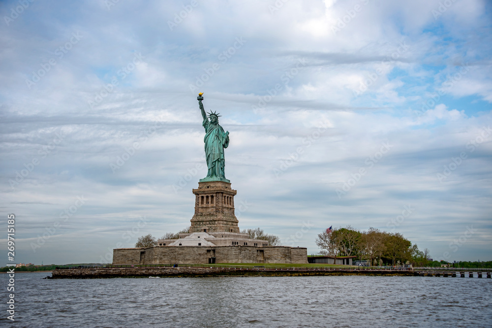 Fototapeta premium USA, New York - May 2019: Statue of Liberty, Liberty Island