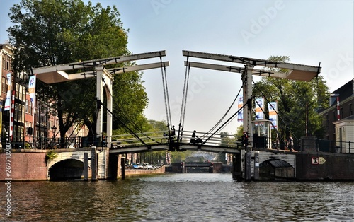 Amsterdam double draw bridge
