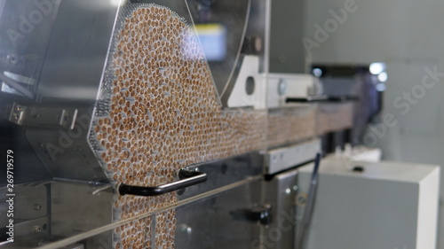 Cigarettes production line in a tobacco factory