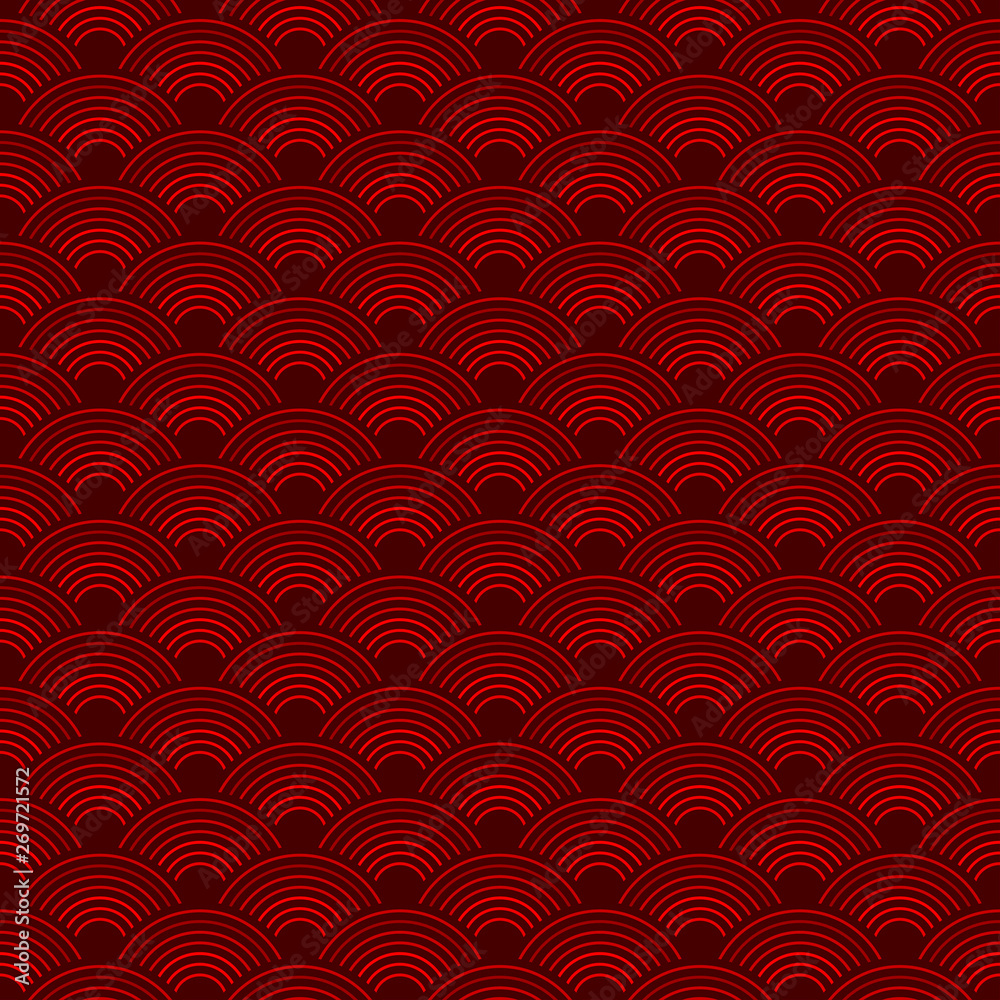 Red Japanese seamless pattern Red Japanese seamless pattern