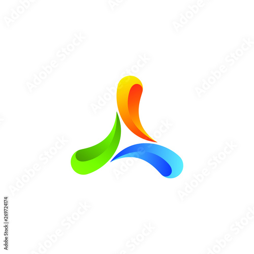 Colorful Abstract Circular Swirl Logo Round Shape for all business company with high end look