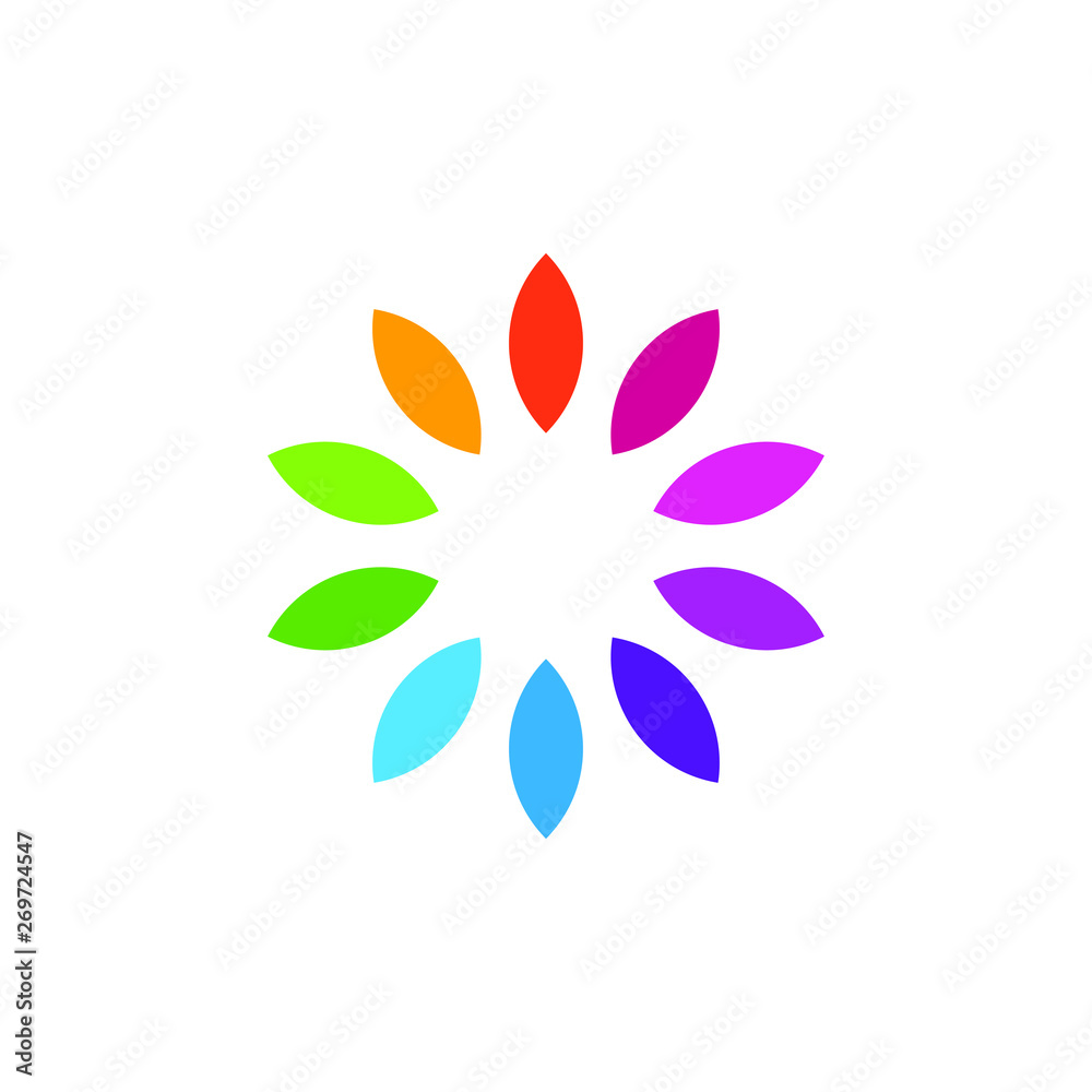 Colorful Abstract Circular Swirl Logo Round Shape for all business company with high end look
