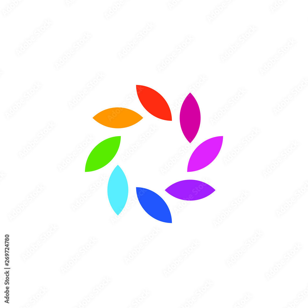Colorful Abstract Circular Swirl Logo Round Shape for all business company with high end look