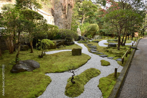 Rock Garden at Bamboo Grove, Kamakura, Japan