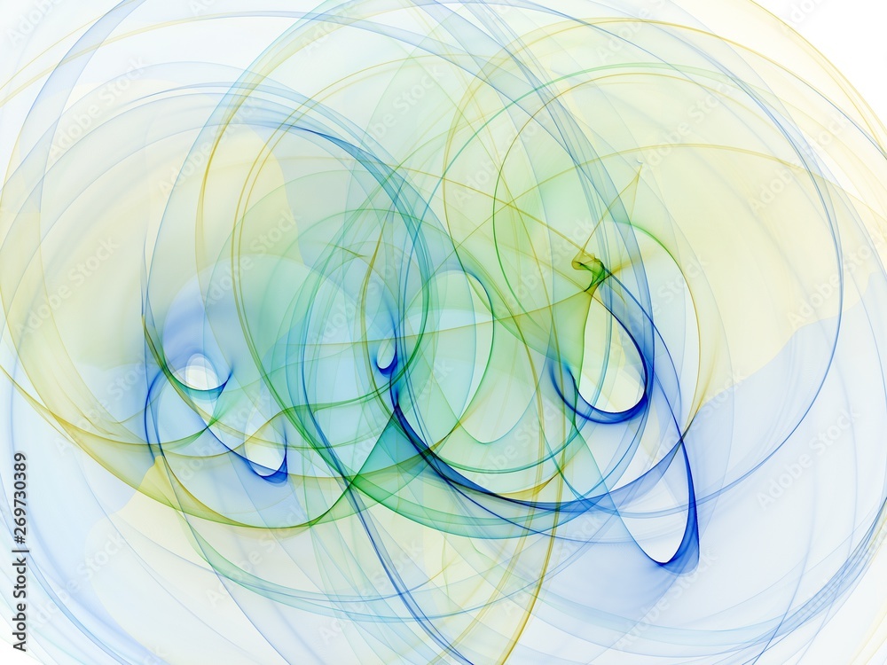 spiral lines closeup transparent through the paint on a white background.3d spiral lines closeup transparent through the paint on a white background.3d