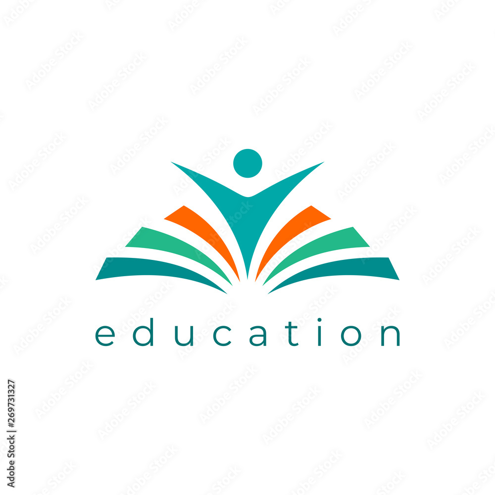 Open Book Logo Education Logo Flat Vector Illustration Design Logo Template Open Book Logo Education Logo Flat Vector Illustration Design Logo Template