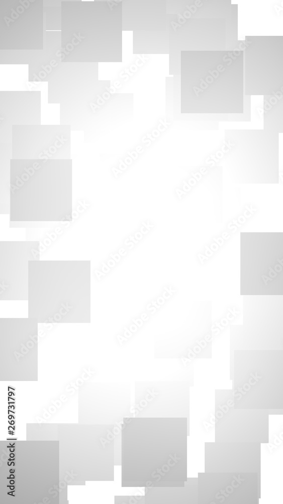 White abstract background. Misty backdrop with grey squares. 3D illustration White abstract background. Misty backdrop with grey squares. 3D illustration