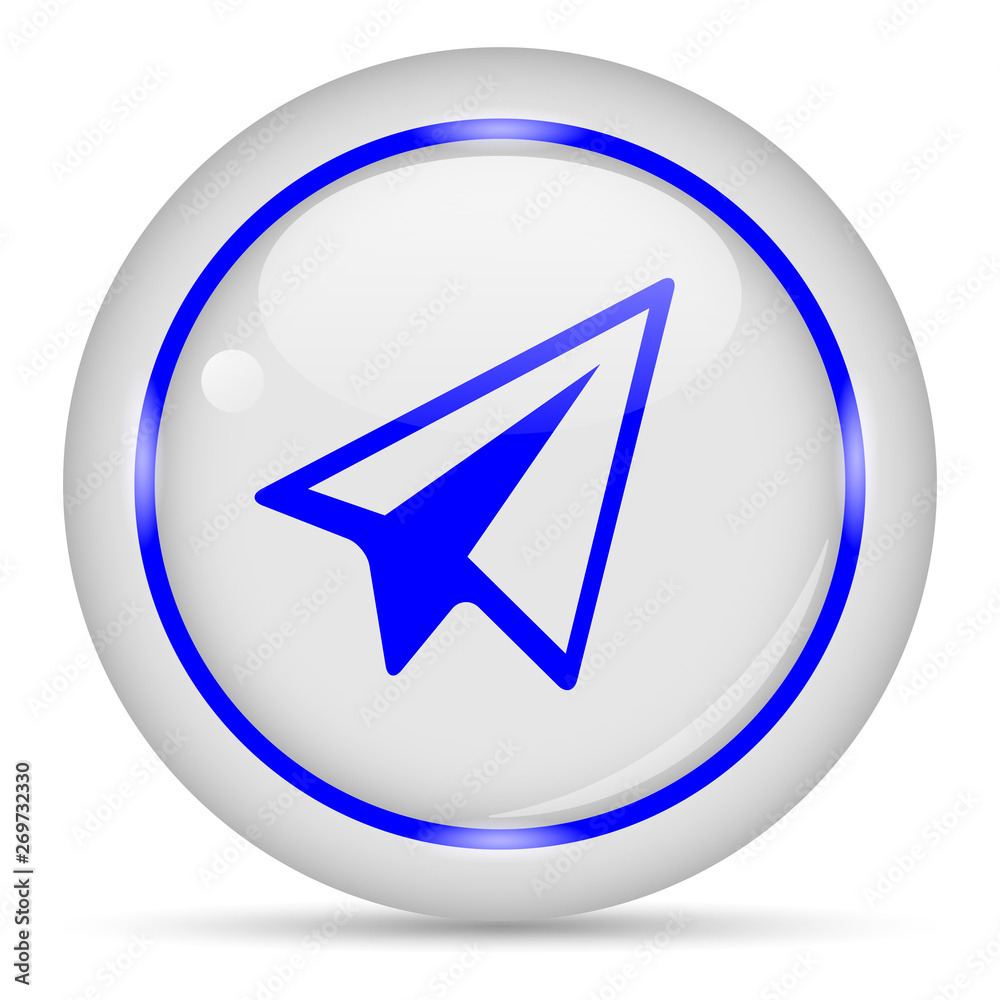 Message icon. White glossy round vector icon in eps 10. Editable modern design internet button on white background. Message icon. White glossy round vector icon in eps 10. Editable modern design internet button on white background.