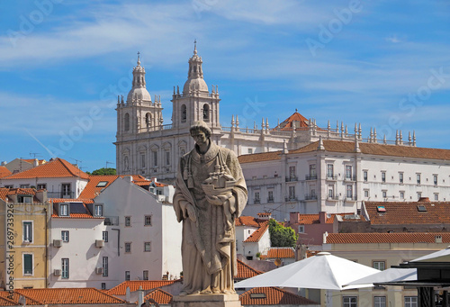Church sao Vincente de Fora in Lisbon in Portugal