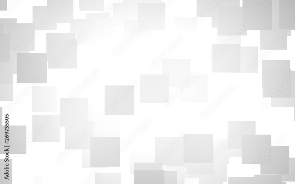 White abstract background. Misty backdrop with grey squares. 3D illustration White abstract background. Misty backdrop with grey squares. 3D illustration