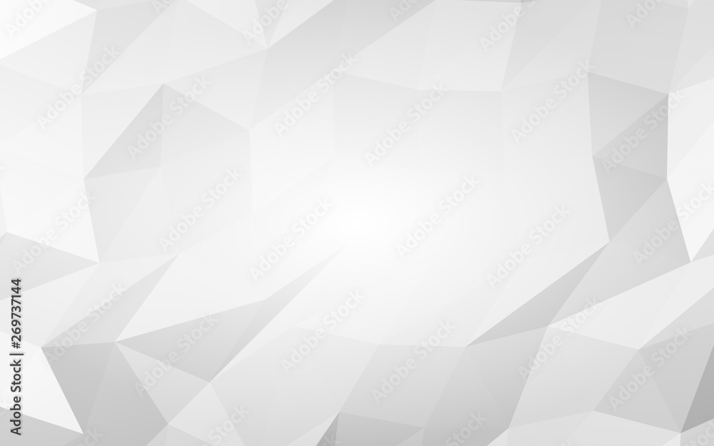 White abstract background. Lowpoly backdrop. Crumpled paper. 3D illustration White abstract background. Lowpoly backdrop. Crumpled paper. 3D illustration