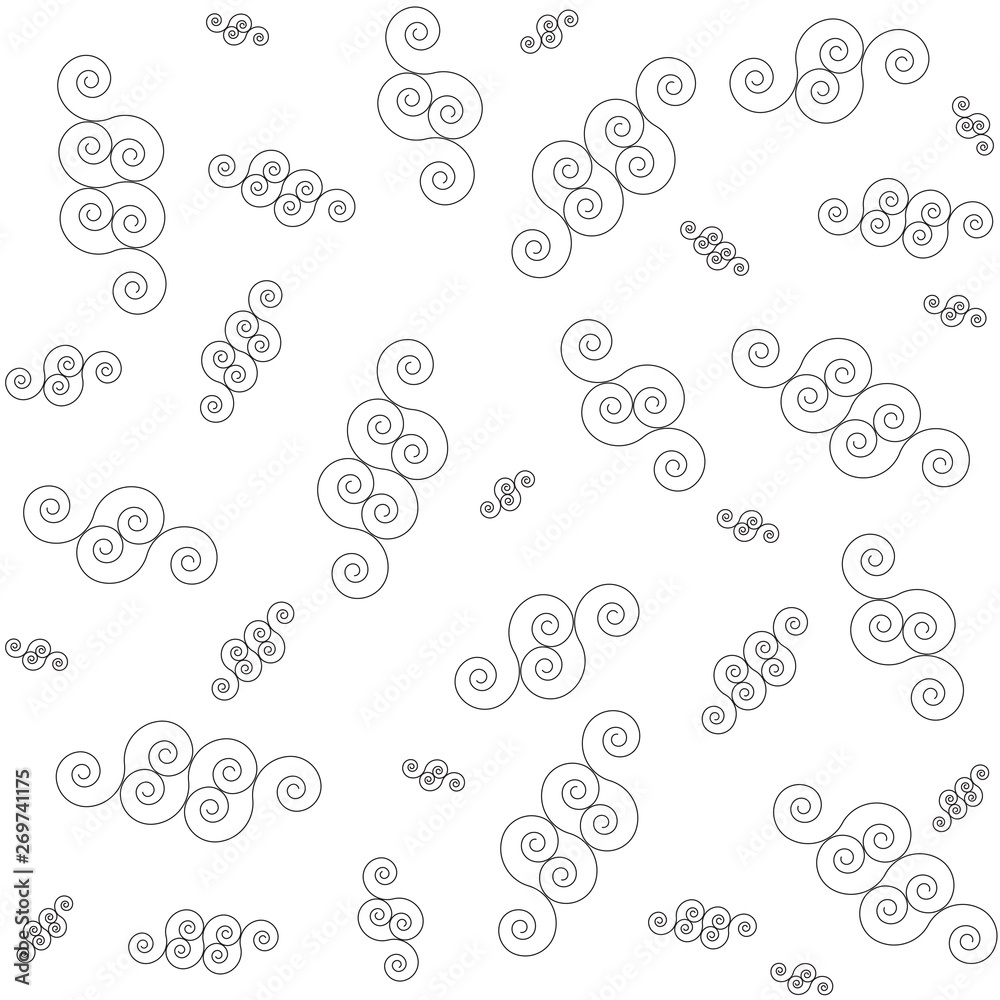 Seamless abstract pattern. No background. Vector graphics. Seamless abstract pattern. No background. Vector graphics.