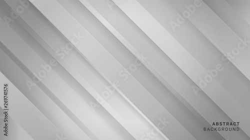 Abstract grey background with pattern of diagonal lines. Technological design with gradient stripes. Modern texture for technology, science and business templates.