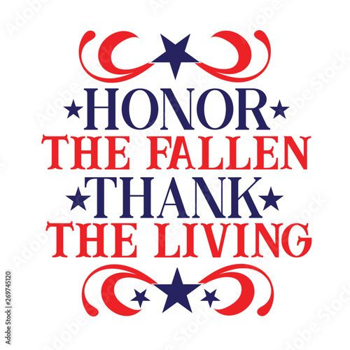 Honor the Fallen - Thank the Living Patriotic Cut File
