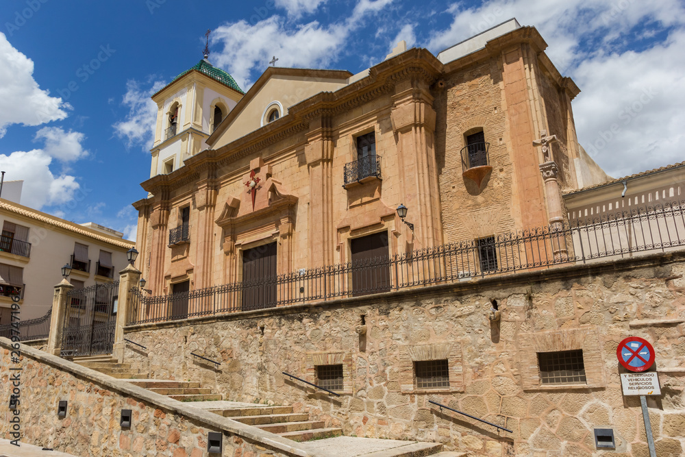 Historic Santiago church in the center of Lorca, Spain