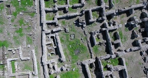 aerial view of Ugarit archaeological site in syria photo