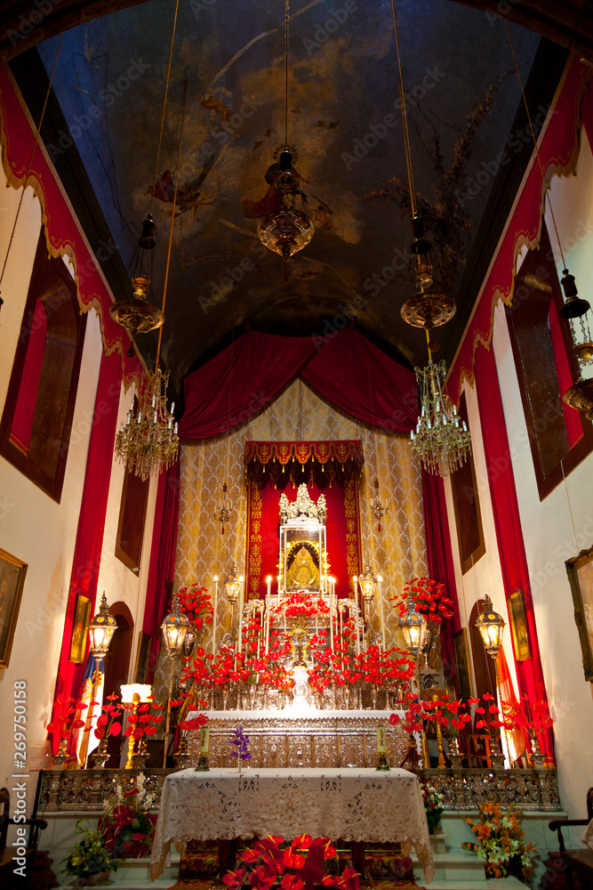 Santuario Virgen de las Nieves. Ciudad Santa Cruz de la Palma. Isla La Palma. Provincia Santa Cruz. Islas Canarias. España