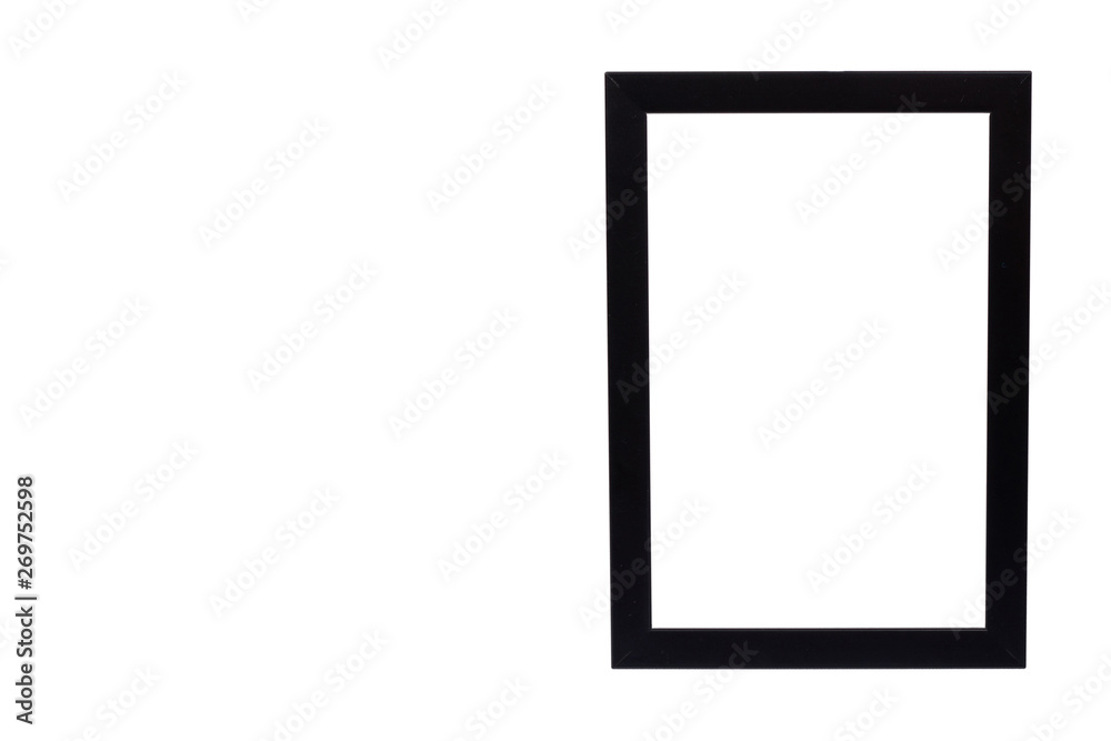 Black wooden frame for photo, copy space template. Black wooden frame for photo, copy space template.