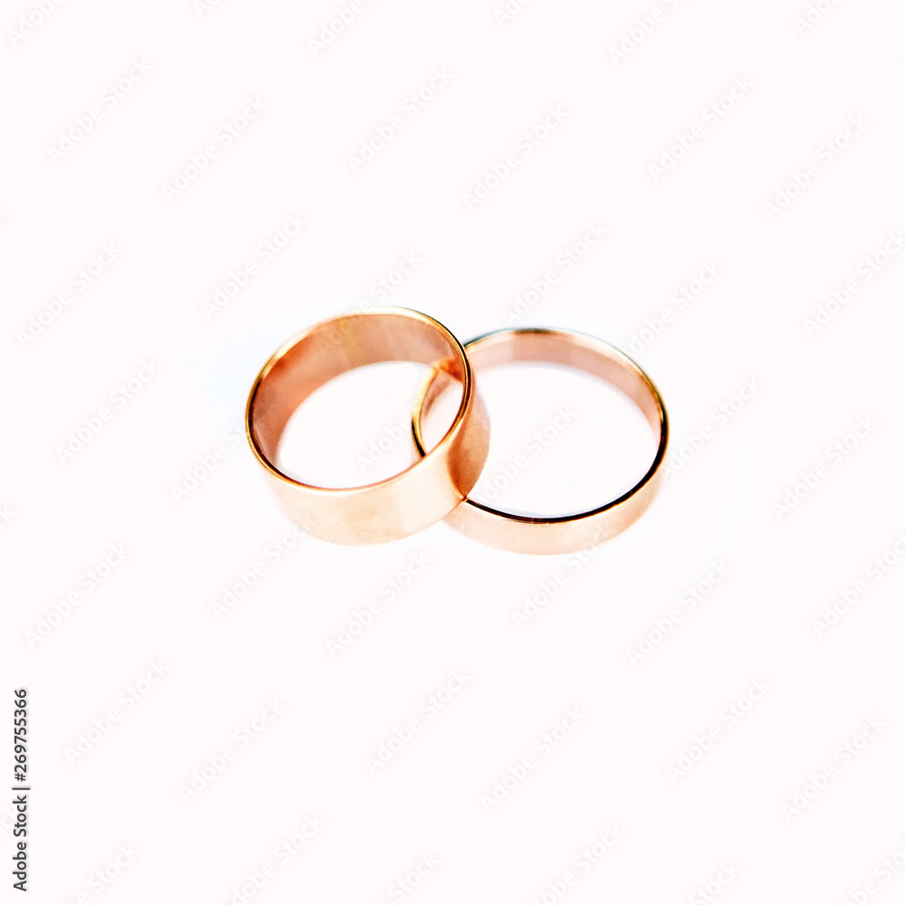 wedding rings. jewelry white and yellow gold. wedding ring on a white background. wedding rings. jewelry white and yellow gold. wedding ring on a white background.