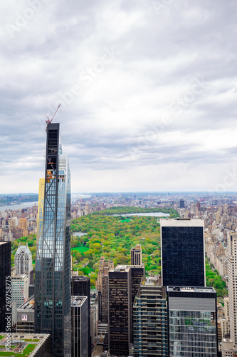 New York.New York view is top to Central Park.A passive day in New York.