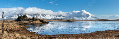 Tableau sur toile Panorama of Iceland countryside