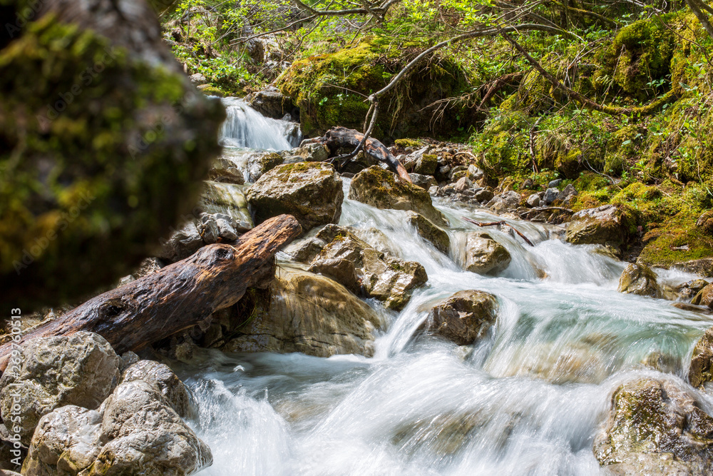 Allgäu - Hinterstein - Schmelzwasser - Bach - Quelle Allgäu - Hinterstein - Schmelzwasser - Bach - Quelle