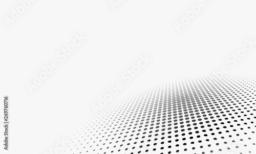 Dots Background. Monochrome Points Texture. Black and White Distressed Backdrop. Grunge Abstract Pattern. Vector illustration © Frozen Design