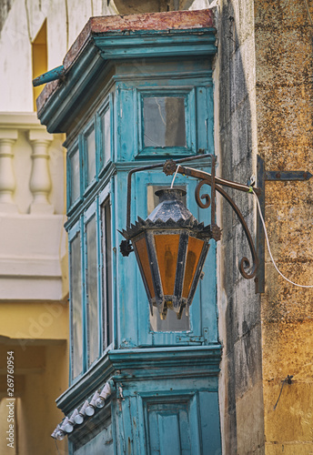 Typical Maltese balcony on ...