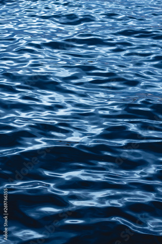  Beautiful shiny blue sea waves, background and texture