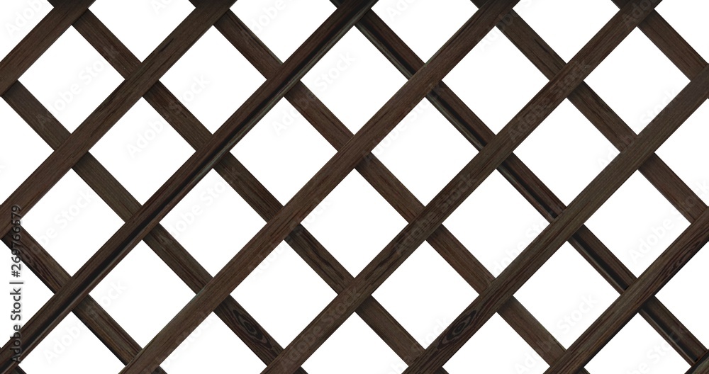 Fence isolated on White 3D Rendering