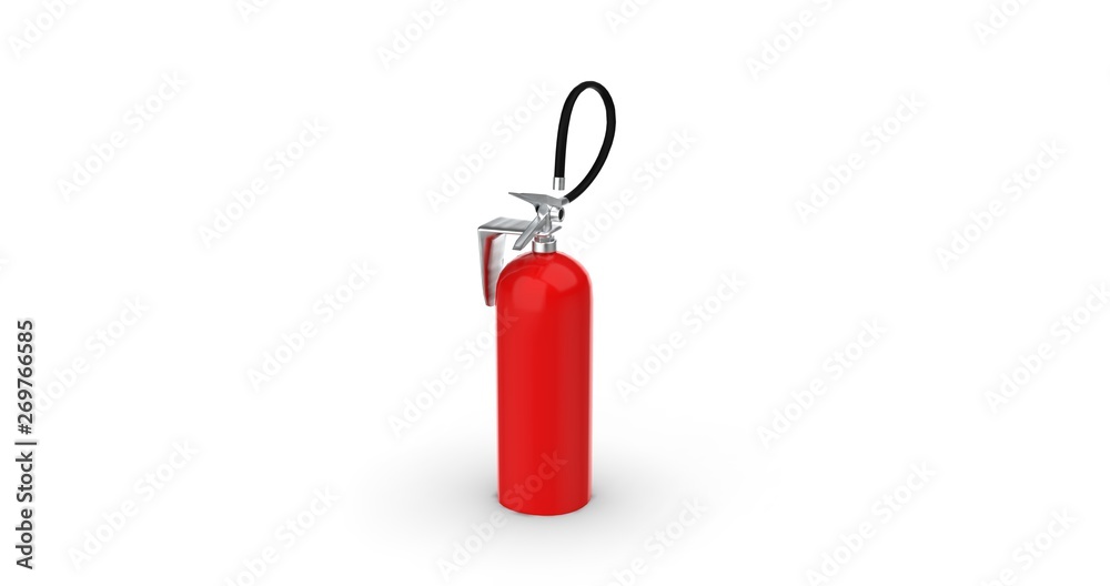 Red Fire Extinguisher 3D Rendering Red Fire Extinguisher 3D Rendering