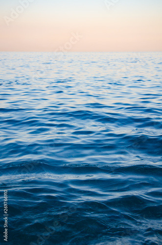 Abstract sea background, view on ripple surface of water © Annuitti