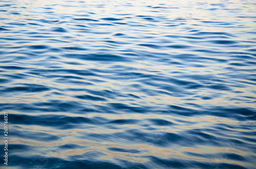 Abstract sea background, view on ripple surface of water