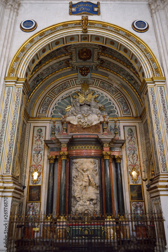 Side Chapel to Archangel Saint Michael in the Granada Cathedral of the Incarnation