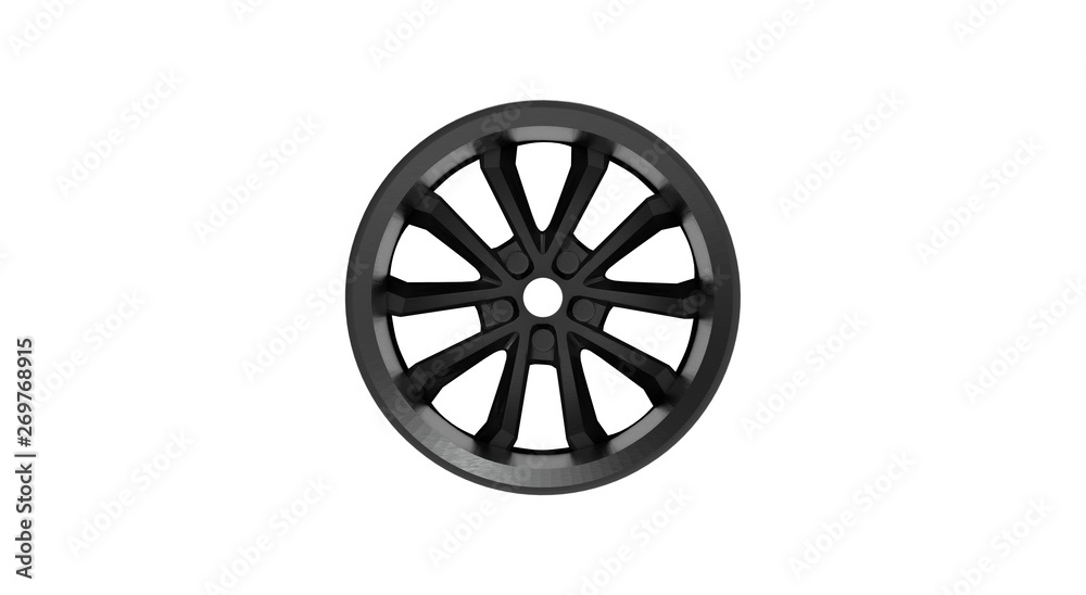 Obraz premium Metal Wheel Disk 3D Rendering