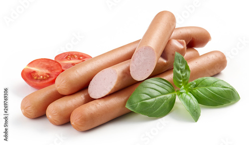Принти на полотні fresh boiled sausages