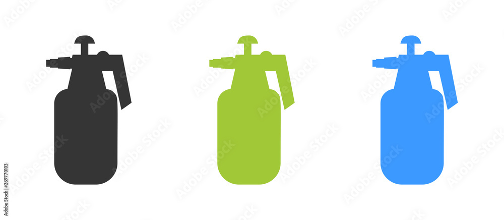 Gardening spray flat icon - vector illustration
