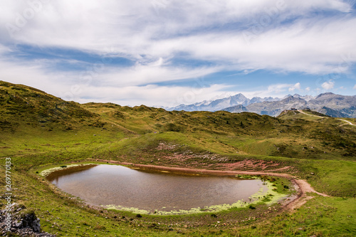 Typical mountain landscape on the Italian dolomites