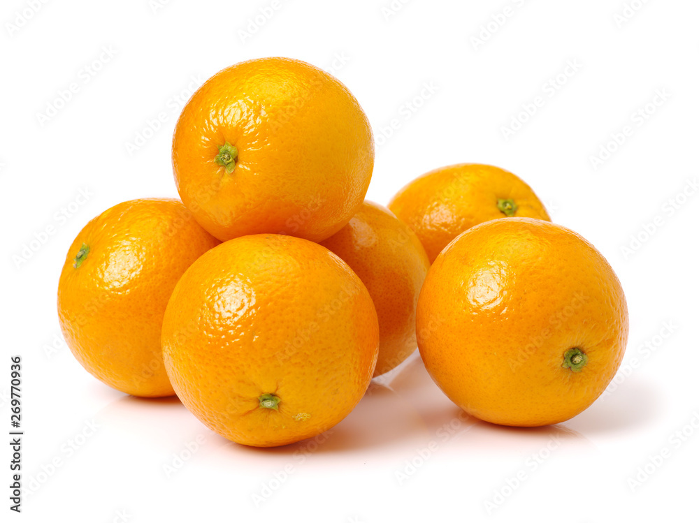 Ripe orange isolated on white background Ripe orange isolated on white background