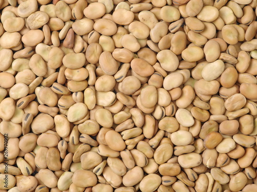Pile of broad beans, background