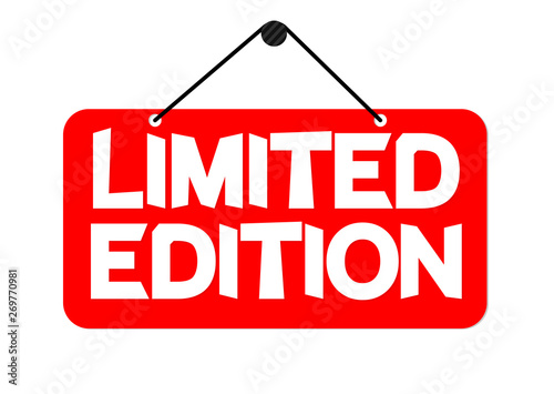 Limited Edition, tag design template, promo banner, vector illustration