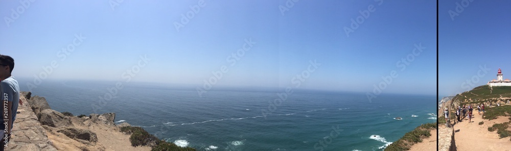 Nazare beach panoramic 