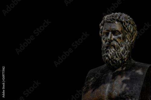 Bust of tragic poet Sophocles