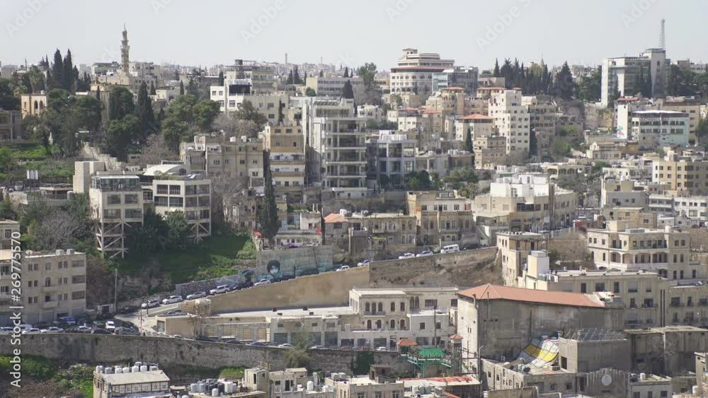 Panoramic view of old town Amman, Jordan Panoramic view of old town Amman, Jordan